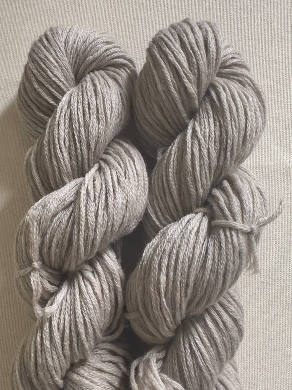 Reclaimed 100% Merino Wool Yarn · Worsted Weight · ~50g | 100m · “Mushroom”